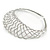 Statement Wired Choker Necklace In Silver Tone Metal - view 3