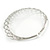 Statement Wired Choker Necklace In Silver Tone Metal - view 5