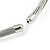 Statement Wired Choker Necklace In Silver Tone Metal - view 6