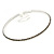 Light Grey Top Grade Austrian Crystal Choker Necklace In Rhodium Plated Metal - 35cm L/ 11cm Ext - view 2