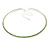 Salad Green Top Grade Austrian Crystal Choker Necklace In Rhodium Plated Metal - 35cm L/ 11cm Ext - view 6