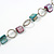Wood and Shell Cotton Cord Necklace (Teal/ Brown/ Fuchsia) - 94cm L - view 6