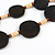 Statement Wood Bead Chunky Necklace (Brown/ Natural) - 72cm L - view 5