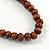Statement Wood Bead Chunky Necklace (Brown/ Natural) - 72cm L - view 7