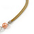 Romantic Wood, Shell, Resin Bead with Cotton Cord Long Necklace (Brown/ Olive) - 84cm L - view 8