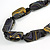 Deep Purple Oval Wood Bead with Colour Fusion Cotton Cord Necklace - 44cm L - view 2