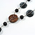 V Shape Glass and Ceramic Bead with Silver Tone Link Necklace - 44cm L/ 5cm Ext/ 12cm Front Drom - view 5