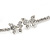 Delicate Clear Austrian Crystals Slim Flex Choker Necklace In Rhodium Plating - view 4