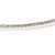 Delicate Clear Austrian Crystals Slim Flex Choker Necklace In Rhodium Plating - view 6