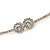 Delicate Clear Austrian Crystals Slim Flex Choker Necklace In Rose Gold Tone - view 4