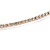 Delicate Clear Austrian Crystals Slim Flex Choker Necklace In Rose Gold Tone - view 6