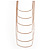 Trendy Muntitrand Layered Chain Bar Necklace In Rose Gold Tone - 90cm Long - view 5