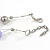 13mm Lavender, Silver Mirror Bead Wire Necklace In Silver Tone - 50cm L/ 4cm Ext - view 5