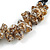 Stylish Cluster Shell Bead with Black Cotton Cord Necklace (Brown) - 66cm Long - view 4