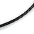 Romantic Purple Shell Black Faux Leather Cord Necklace - 53cm Long - view 6