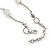Delicate Transparent Glass Bead with Silver Bar Necklace - 47cm L/ 5cm Ext - view 5