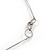 3 Strand Purple/ Orange/ Black Acrylic Bead Wire Layered Necklace - 60cm Long - view 6