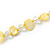 Long Daffodil Yellow Shell/ Transparent Glass Crystal Bead Necklace - 120cm L - view 3
