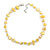 Delicate Butter Yellow Sea Shell Nuggets and Glass Bead Necklace - 48cm L/ 7cm Ext - view 2