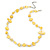 Delicate Butter Yellow Sea Shell Nuggets and Glass Bead Necklace - 48cm L/ 7cm Ext - view 10