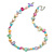 Delicate Pastel Multicoloured Sea Shell Nuggets and Glass Bead Necklace - 48cm L/ 7cm Ext - view 6