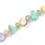 Delicate Pastel Multicoloured Sea Shell Nuggets and Glass Bead Necklace - 48cm L/ 7cm Ext - view 3
