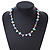 Delicate Pastel Multicoloured Sea Shell Nuggets and Glass Bead Necklace - 48cm L/ 7cm Ext - view 2