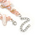 Delicate Pastel PInk Sea Shell Nuggets and Light Pink Glass Bead Necklace - 48cm L/ 7cm Ext - view 5