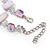 Delicate Pale Lavender Sea Shell Nuggets and Glass Bead Necklace - 48cm L/ 7cm Ext - view 6