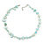 Delicate Arctic Blue Sea Shell Nuggets and Glass Bead Necklace - 48cm L/ 7cm Ext - view 5