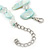 Delicate Arctic Blue Sea Shell Nuggets and Glass Bead Necklace - 48cm L/ 7cm Ext - view 6