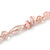 Long Pastel Pink Semiprecious Stone, Agate and Glass Bead Necklace - 120cm L - view 6