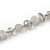 Long Light Grey Semiprecious Stone, Agate and Glass Bead Necklace - 120cm L - view 7