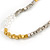 Long Glass/ Acrylic Single Strand Necklace (Transparent, Silver, Gold Tone) - 112cm L - view 5