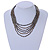 Stunning Glass Beaded Necklace (Grey/ Black/ Bronze) - 50cm L - view 2