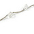 Transparent Glass Stone Necklace In Silver Tone Metal - 70cm L - view 4