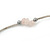 Pale Pink Semiprecious Stone Necklace In Silver Tone Metal - 66cm L - view 3