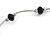Jet Black Glass Bead Necklace In Silver Tone Metal - 66cm L - view 5