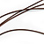 Brown/ Green Ceramic Bead Tassel Necklace with Brown Cotton Cords - 60cm L - 80cm L (adjustable)/ 13cm Tassel - view 7