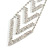 Star Quality Clear Austrian Crystal Tie Necklace In Silver Tone Metal - 30cm L/ 15cm Ext /16cm Tie - view 12