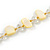 Long Pale Yellow Shell/ Transparent Glass Crystal Bead Necklace - 115cm L - view 6