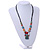 Pastel Multicoloured Ceramic Bead with Black Silk Cords Necklace - 50cm to 80cm Long/ Adjustable - view 2