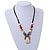 Pastel Multicoloured Ceramic Bead with Black Silk Cords Necklace - 50cm to 80cm Long/ Adjustable - view 3