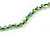 Statement Long Sea Shell, Crystal and Acrylic Bead with Multi Cotton Tassel Necklace (Green/ Gold) - 96cm L - view 7