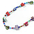 Classic Multicoloured Glass Bead, Sea Shell Nugget Long Necklace - 100cm Long - view 4