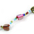 Classic Multicoloured Glass Bead, Sea Shell Nugget Long Necklace - 100cm Long - view 5