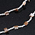 Classic Snow White Glass Bead, Antique White Sea Shell Nugget Long Necklace - 100cm Long - view 8