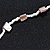 Classic Snow White Glass Bead, Antique White Sea Shell Nugget Long Necklace - 100cm Long - view 9