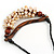 Statement Sea Shell, Brown Wood Bead Black Cotton Cord Necklace - 42cm L (Min)/ Adjustable - view 6