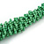 Chunky Spring Green Glass Bead and Semiprecious Necklace - 56cm Long - view 5